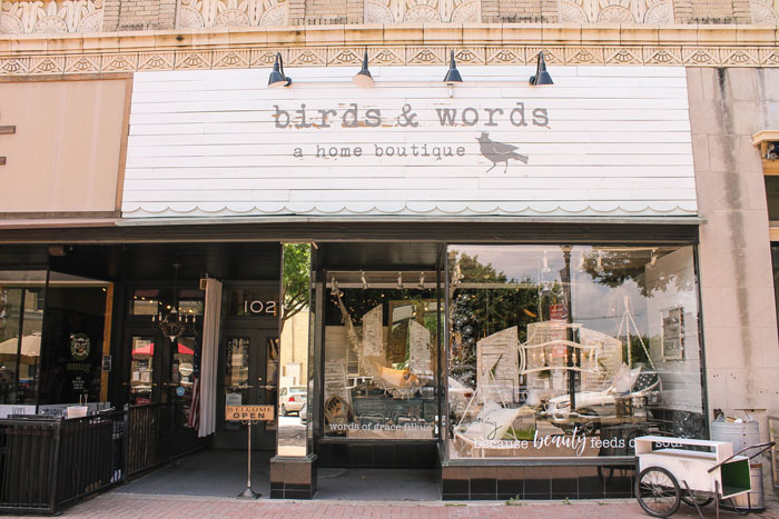 Birds & Words Boutique Downtown McKinney