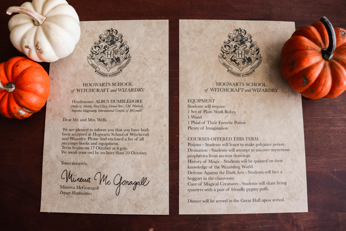 handmade!!! potion recipes Harry Potter custom Hogwarts ACCEPTANCE Letter